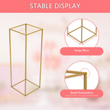 Gold Metal Flower Stand - 45-Degree Angle