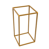 Gold Metal Flower Stand - Rear View