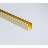 70x200cm Single Shower Glass Screen with Gold Wall Channel & Square Pole