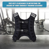 10KG Weighted Vest Top Gym Exercise Fitness Strength Sports Training Weight Loss - Extra Image