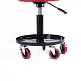 Rolling Shop Stool Mechanics Garage Stool Adjustable Work Seat Creeper