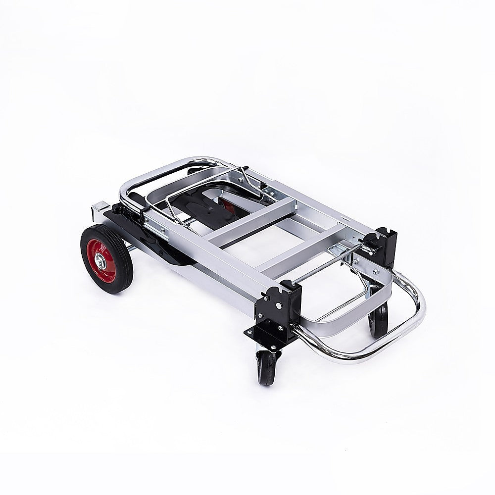 Hand Truck 2 in 1 Folding Dolly Cart 180kg Capacity Heavy Duty Aluminium