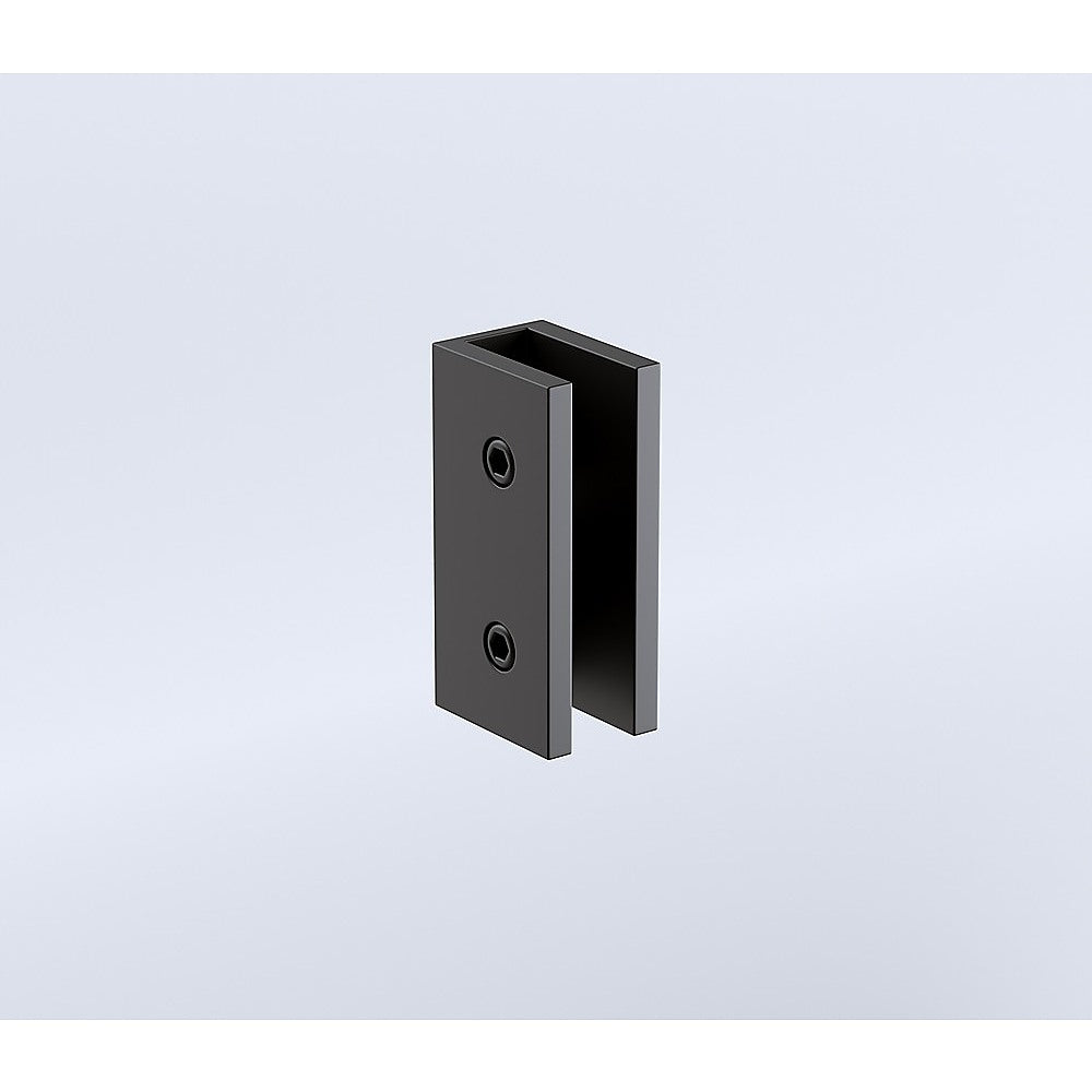 90x90cm Double Door Corner Shower with Black Brackets and SS Hinges, Round Handle