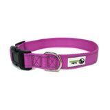 Nylon w/Reflective Stitching Dog Collar X-Large Purple - Moondidley Pets