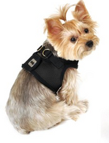 Vest Harness Pet Dog-Cat Step-in Velcro and Buckle Attachments - Moondidley Pets Medium Pink - Front View