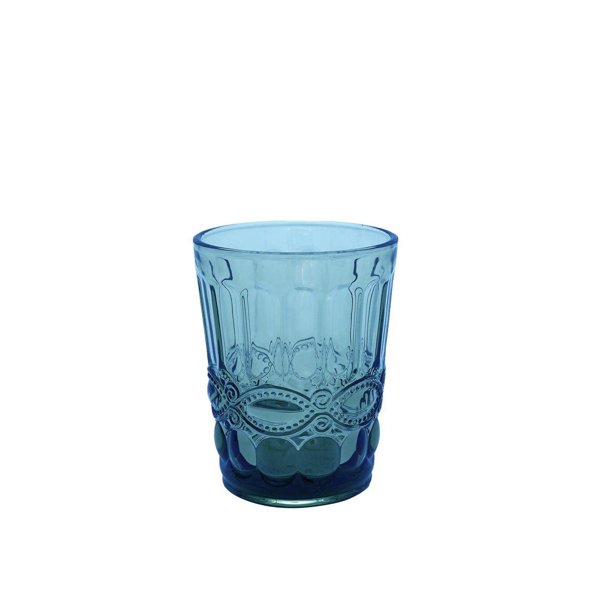 Faubourg Textured Glass Tumbler - 250ml Blue