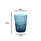 Faubourg Textured Glass Tumbler - 250ml Blue