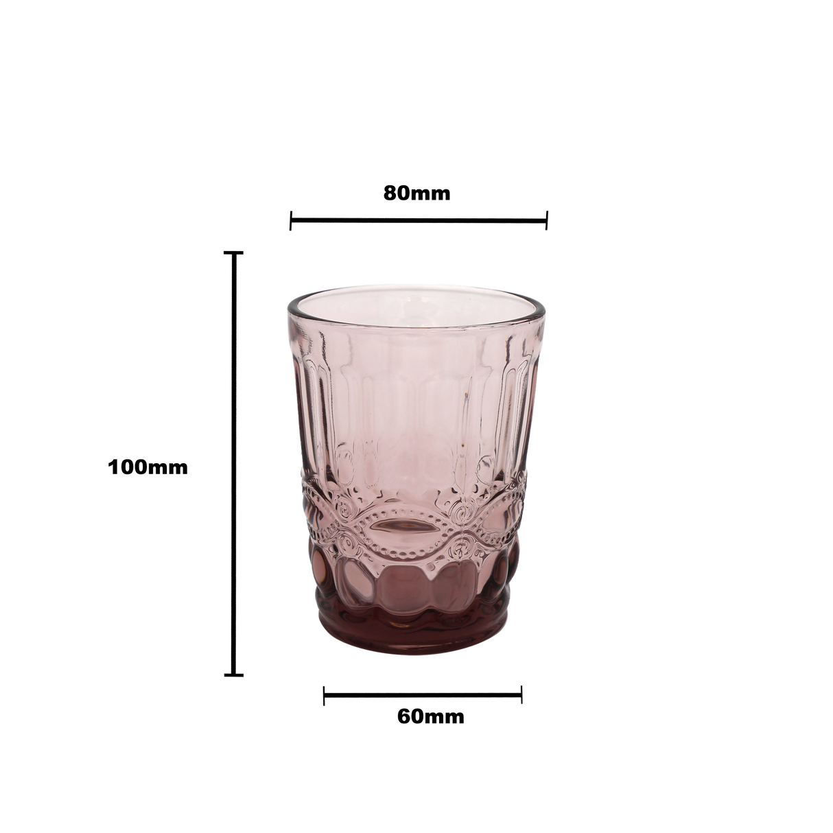 Faubourg Textured Glass Tumbler - 250ml Purple