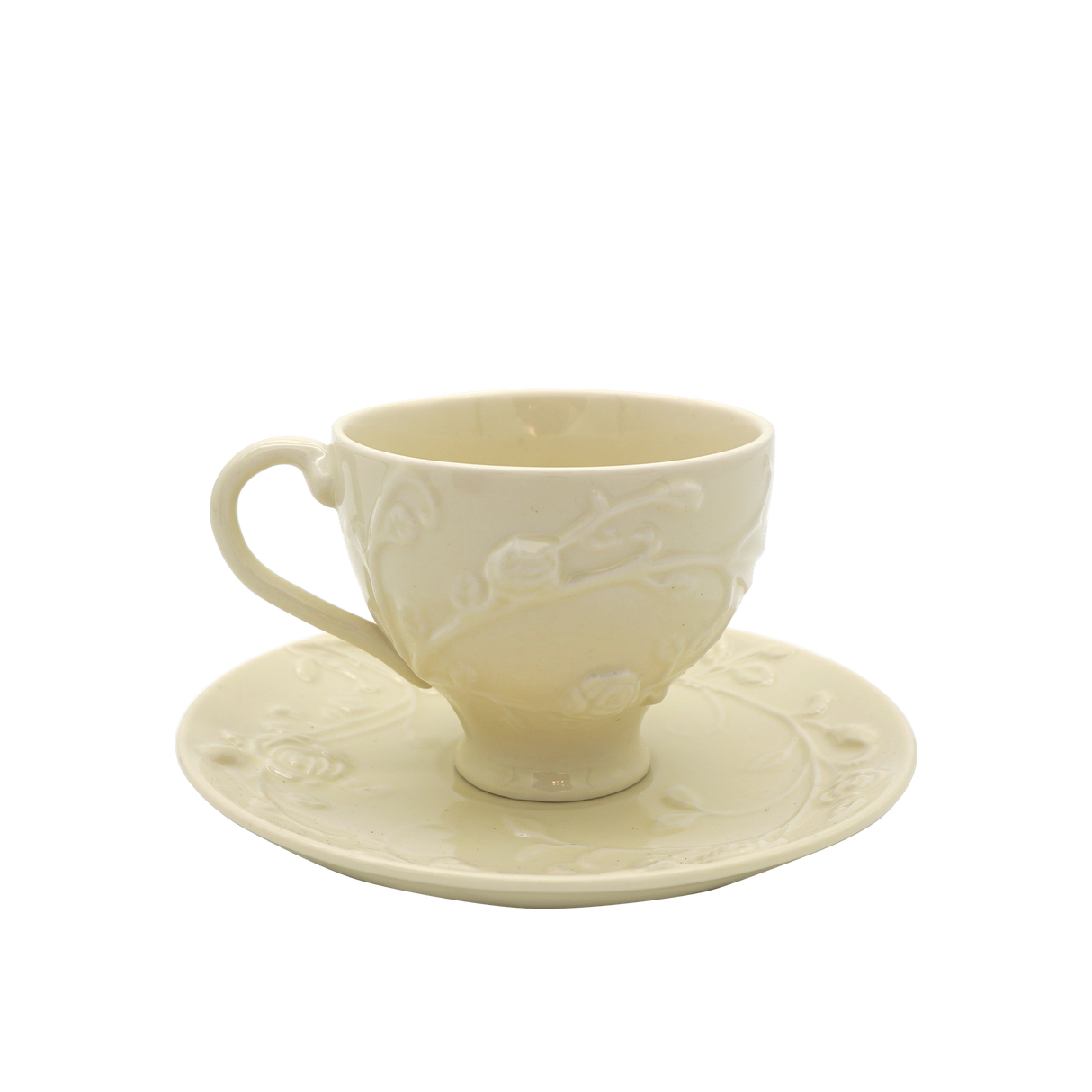 Faubourg Rose Embossed Cup and Saucer - 250ml