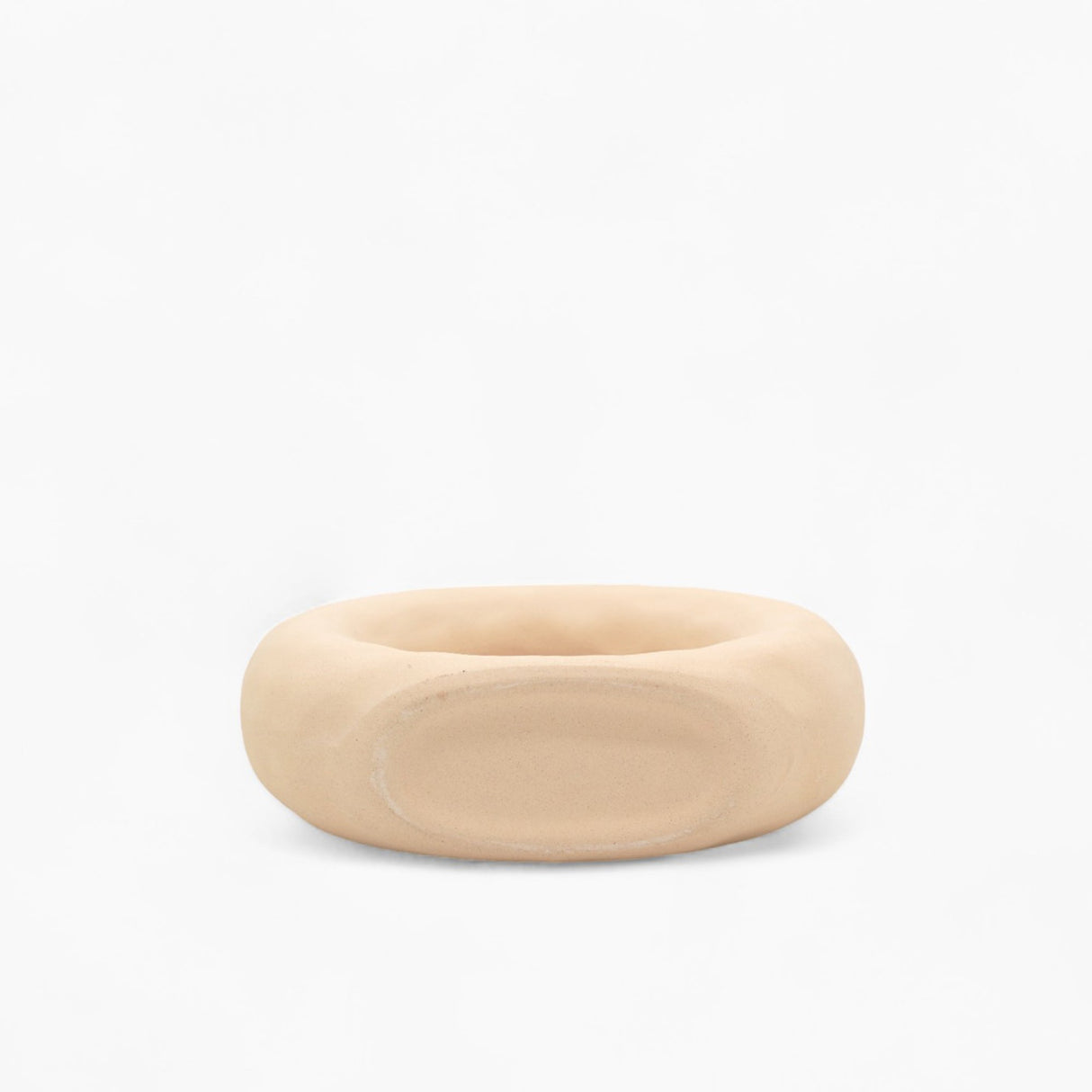 Elegant Donut-Shaped Ceramic Vase