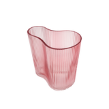 Suzhou Pink Curved Glass Vase - Small