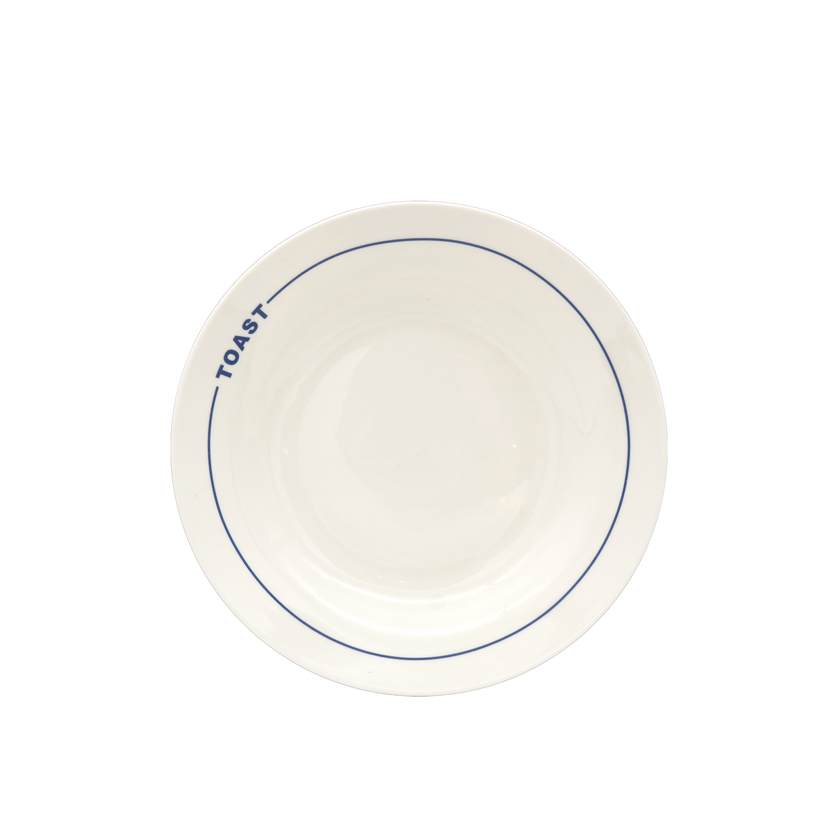 Ivory and Blue Minimalist Porcelain Plate