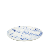 Ceramic Cobalt Blue Ocean Wave Dinner Plate