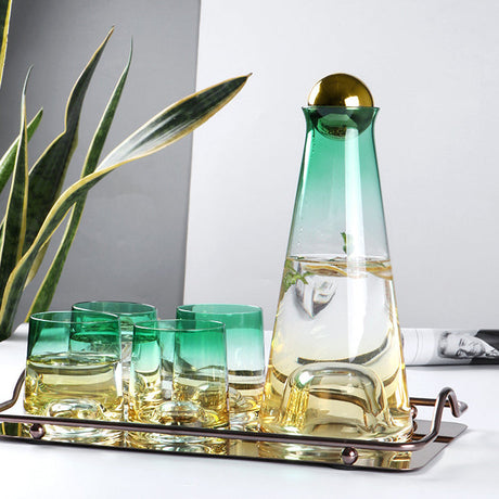 Gradient Crystal Glass Carafe Set