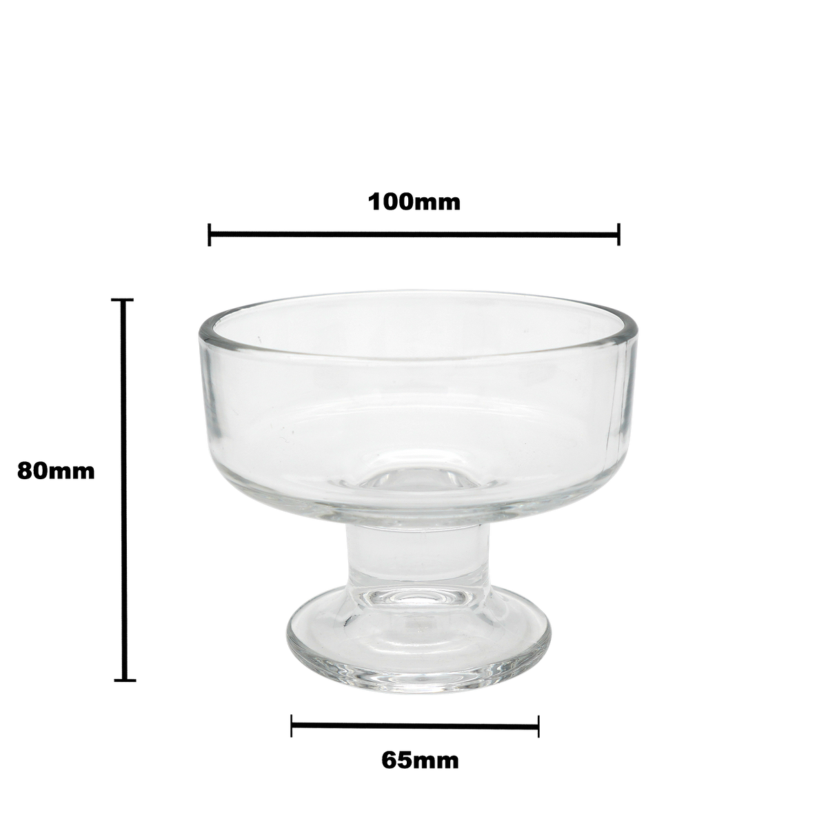 Authur Dessert Glass Bowl - 200ml clear