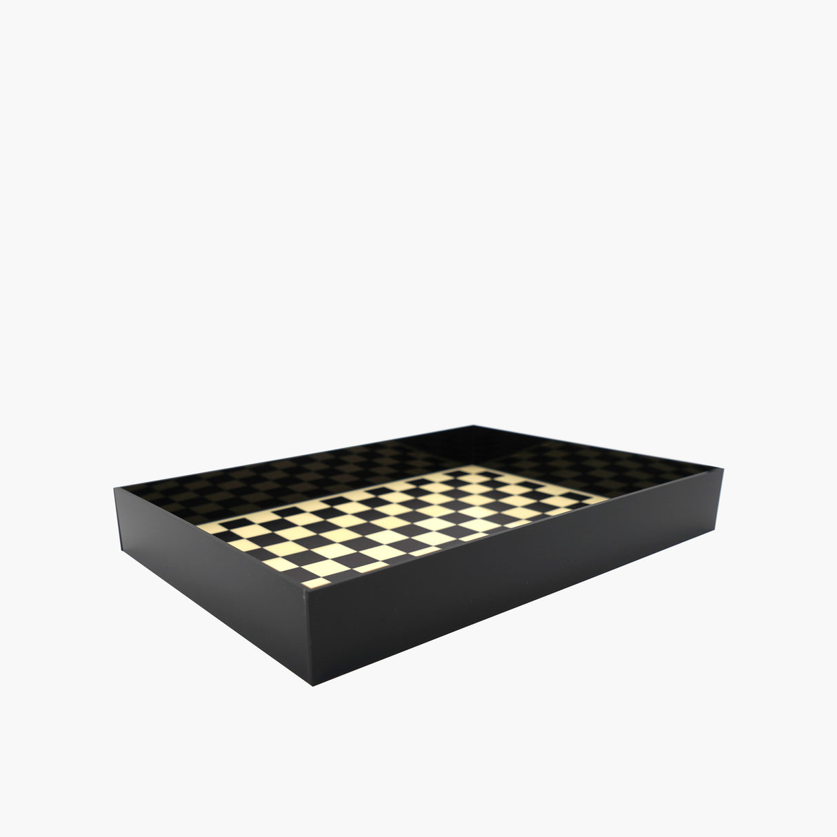 Checkered Acrylic Large Tray