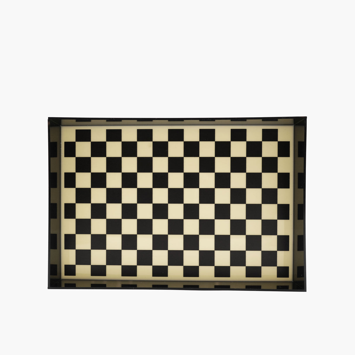 Checkered Acrylic Large Tray