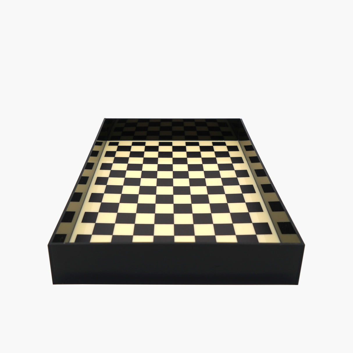 Checkered Acrylic Large Tray