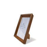 Elegant Dark Wood Horizontal Photo Frame