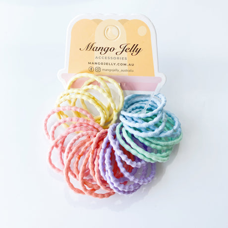 Mango Jelly Kids Hair Accessories - Bubbly Candy Collection (3cm) - Set of Three