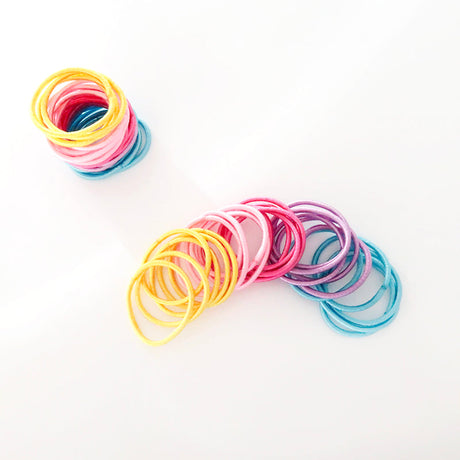 Mango Jelly Summer Hair Tie Set - Colorful Kids Accessories - Twin Pack