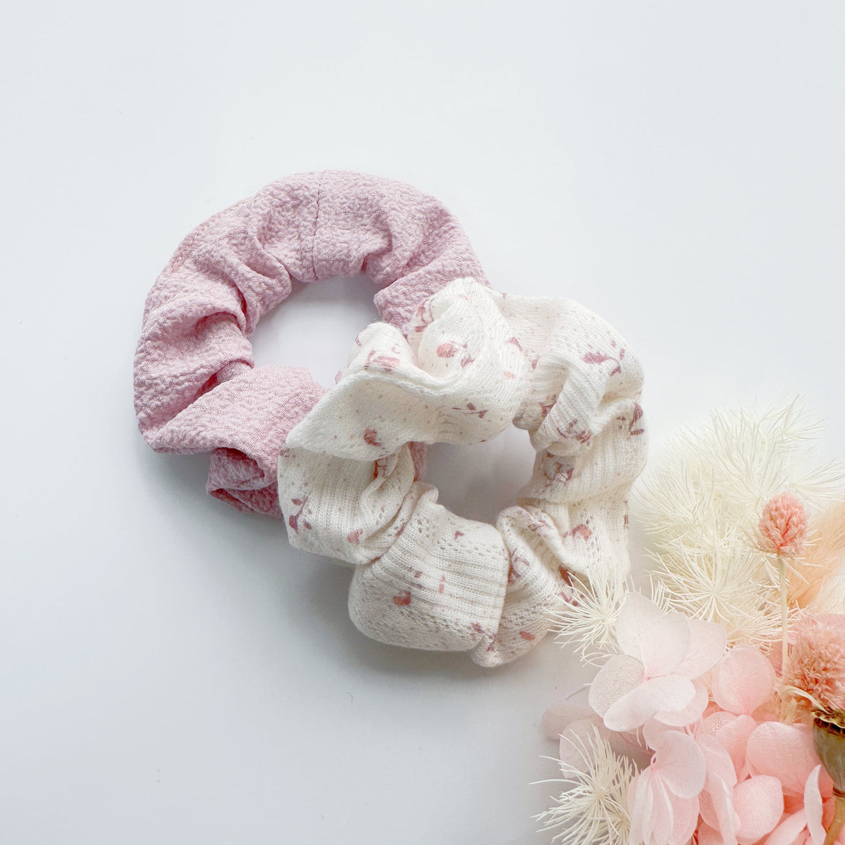 Pink Mango Jelly Hair Scrunchie Set - 2 Pack