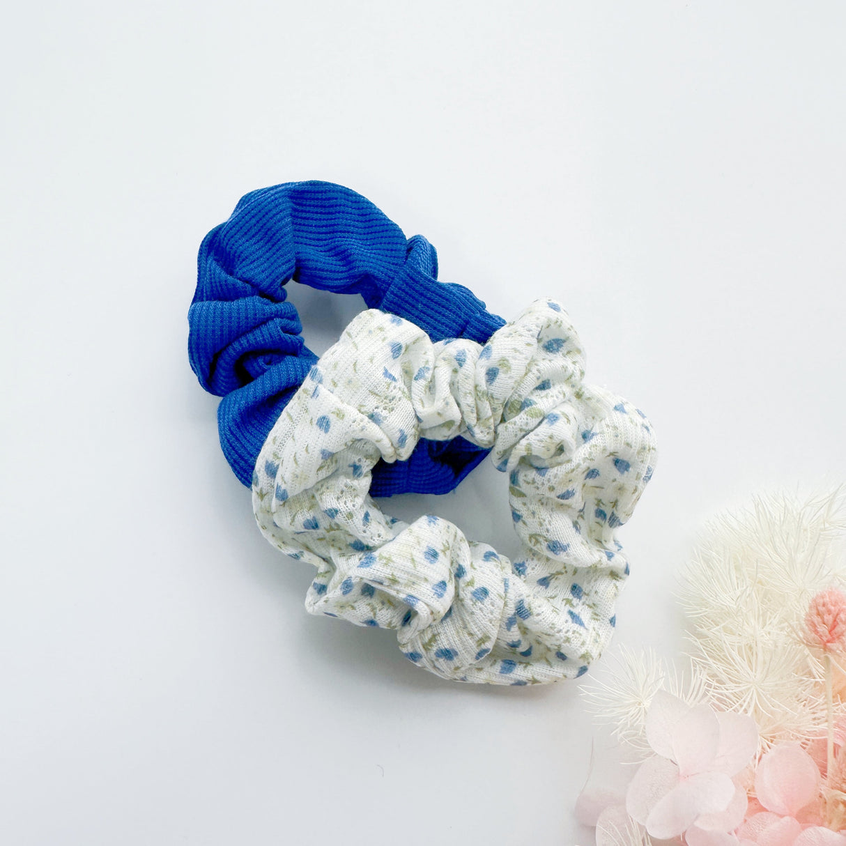 Vibrant Royal Blue MANGO JELLY Scrunchies - Duo Pack