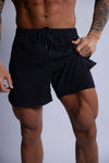 HARD HITTERS MEN'S PRO-TECH PERFORMANCE SHORTS BLACK LARGE