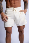 HARD HITTERS MEN'S PRO-TECH PERFORMANCE SHORTS CREAM LARGE