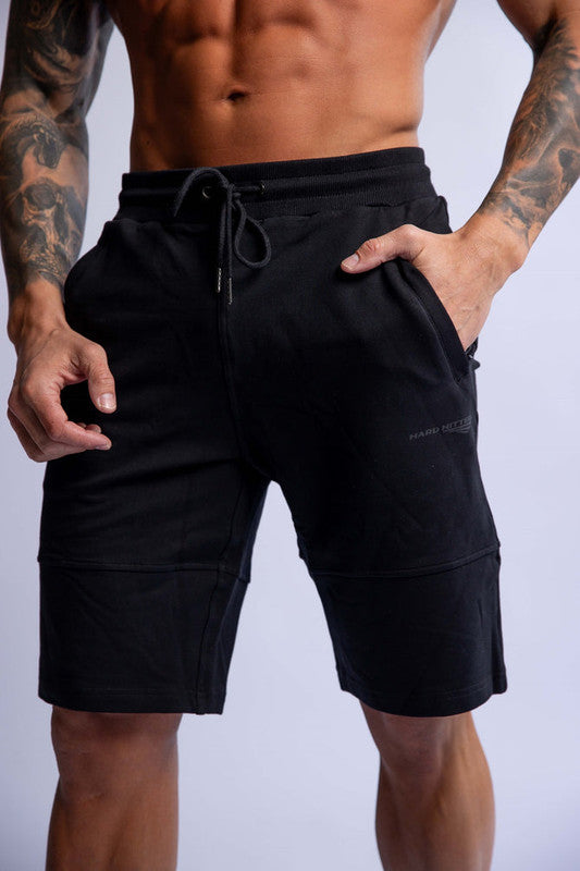 HARD HITTERS SLIM FIT TERRY SHORTS BLACK X-LARGE