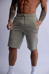 HARD HITTERS SLIM FIT TERRY SHORTS SAGE LARGE