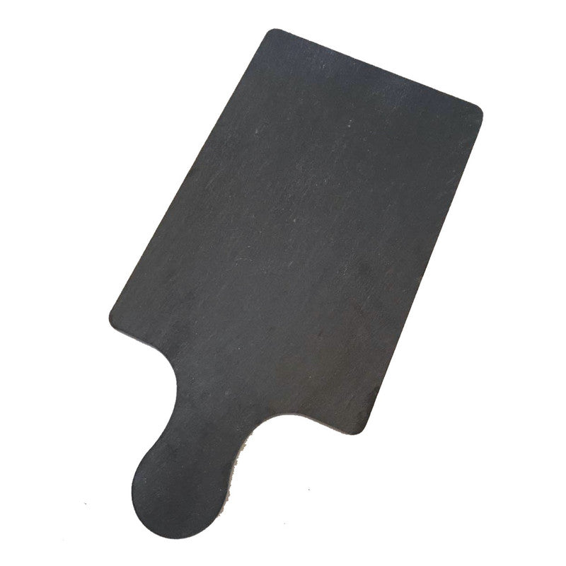 Black Rectangular Slate Cheeseboard with Handle 40x20cm - Free Delivery