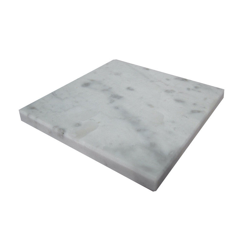 Handcrafted White Marble Square Trivet 20x20cm with Free Shipping