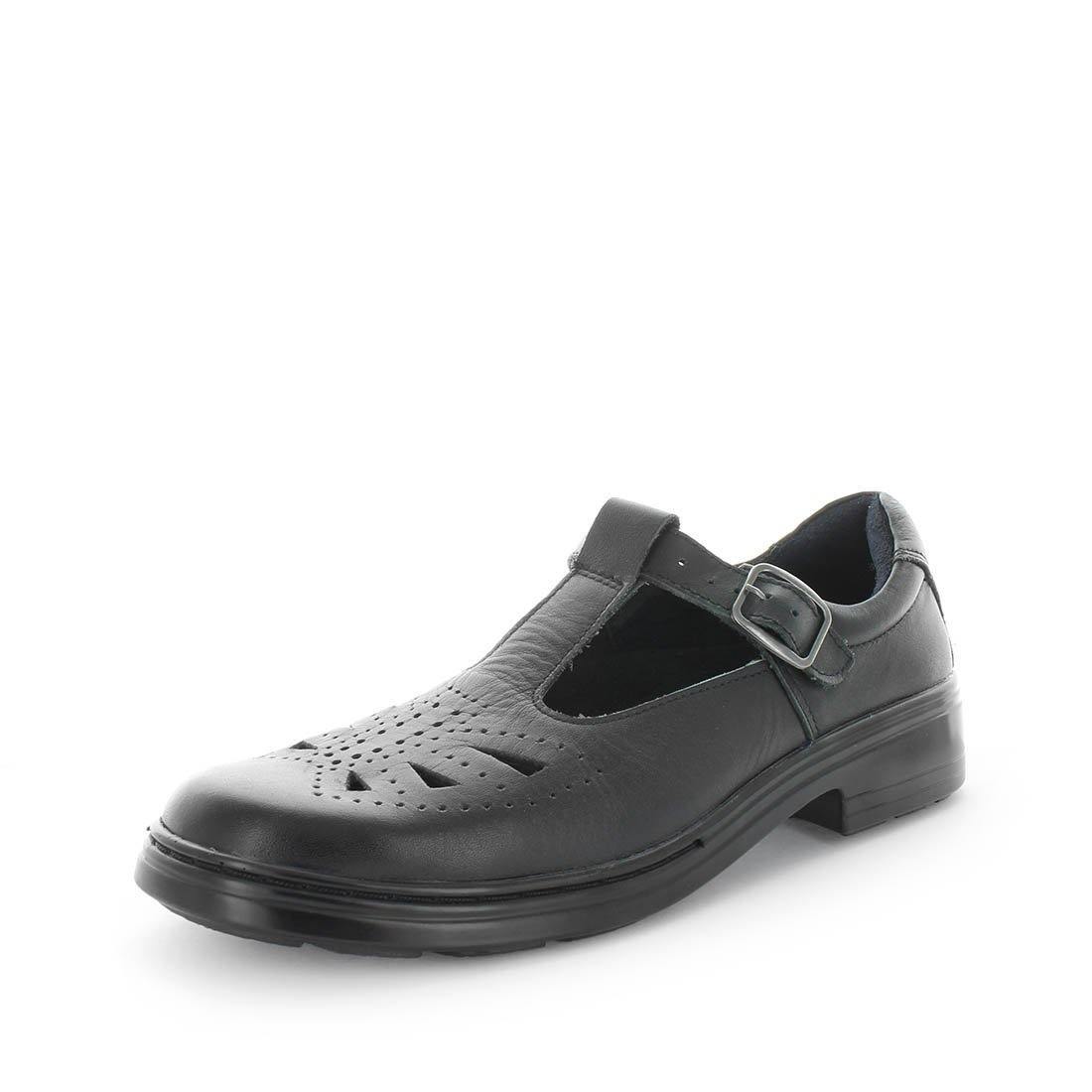 WILDE SCHOOL Girl's JESSE School Black Smooth Shoe 9US