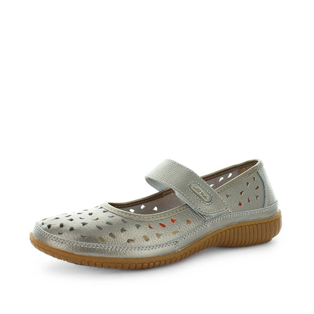 JUST BEE Women's CALE Flats Pewter 42EU