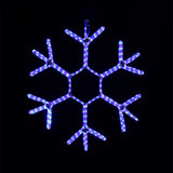 Twinkling Cool White LED Snowflake Ropelight Decor