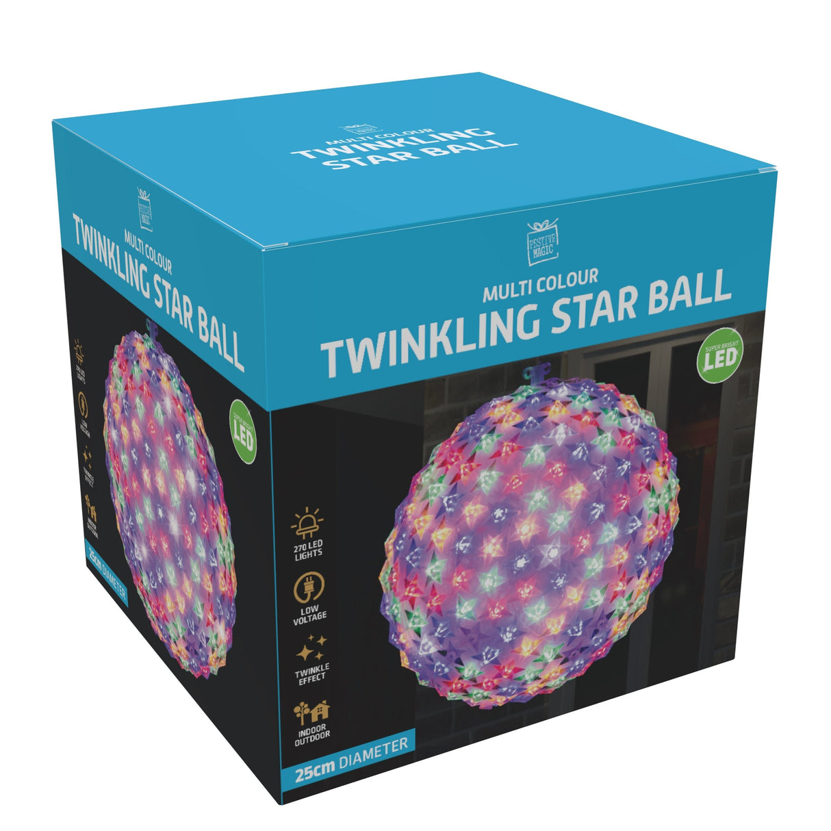 25cm Color-Changing LED Star Light Sphere