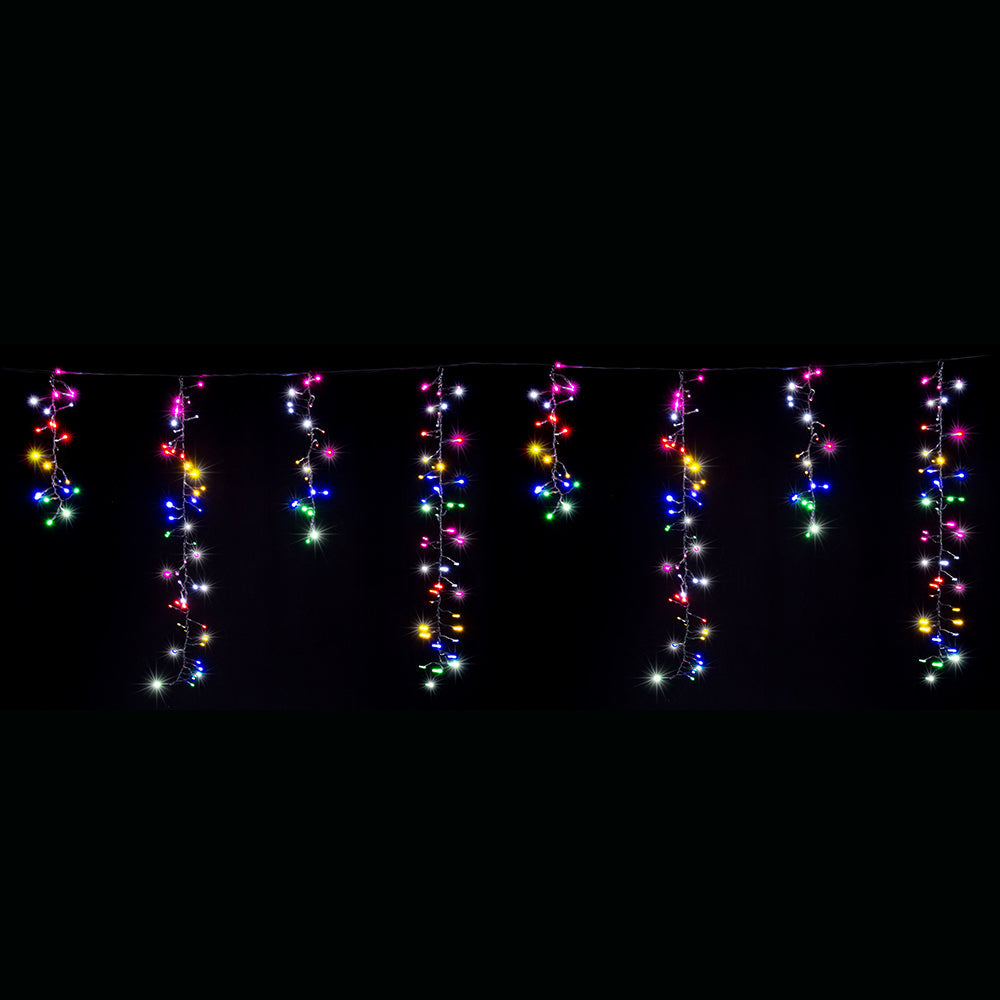 Magical 9m LED Dancing Icicle Lights - Choose from Vibrant Multicolor or Elegant Warm White