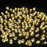 Battery-Powered 100 LED Decorative Timer Lights – Choose from 3 Colors - Warm White - Rear View