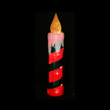 Illuminating Twinkle LED Tinsel Candle 77cm - Festive Red & Green Choices