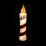 Illuminating Twinkle LED Tinsel Candle 77cm - Festive Red & Green Choices