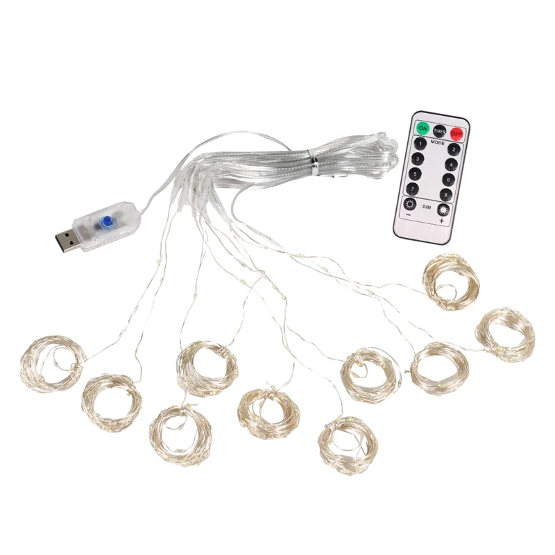 Festive LED Curtain Light String for Holiday Celebrations