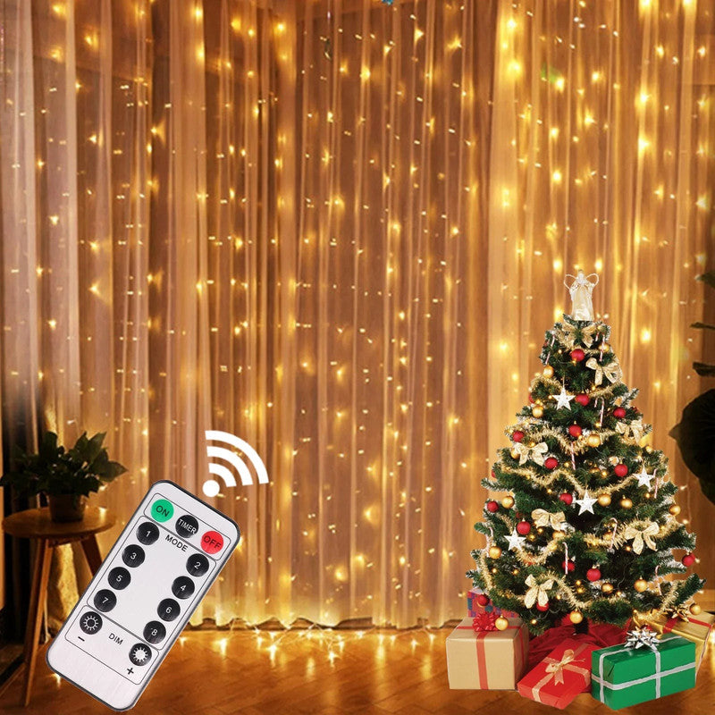 Festive LED Curtain Light String for Holiday Celebrations