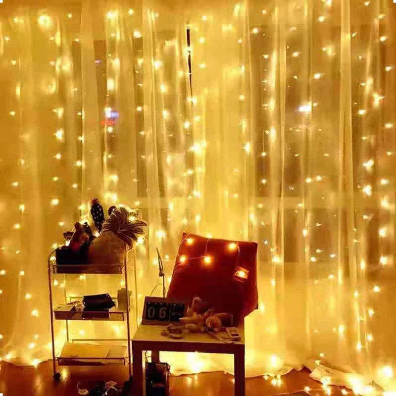 Festive LED Curtain Light String for Holiday Celebrations