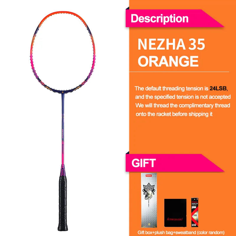 NNEOBA Elite Lightweight Badminton Racket for Precision Play