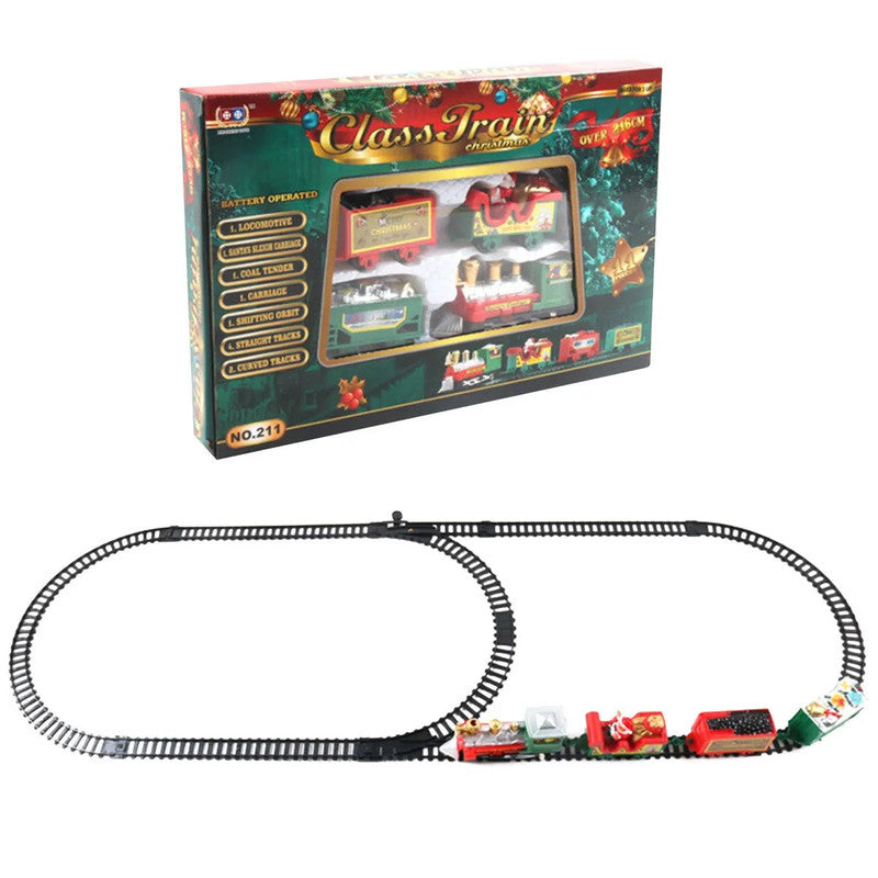 Deluxe Holiday Electric Train Set with Santa