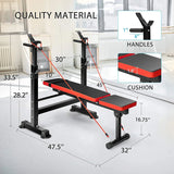 NNEOBA Premium Heavy-Duty Foldable Weight Bench