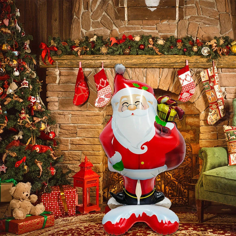 Giant Santa Claus Foil Balloon for Festive Celebrations