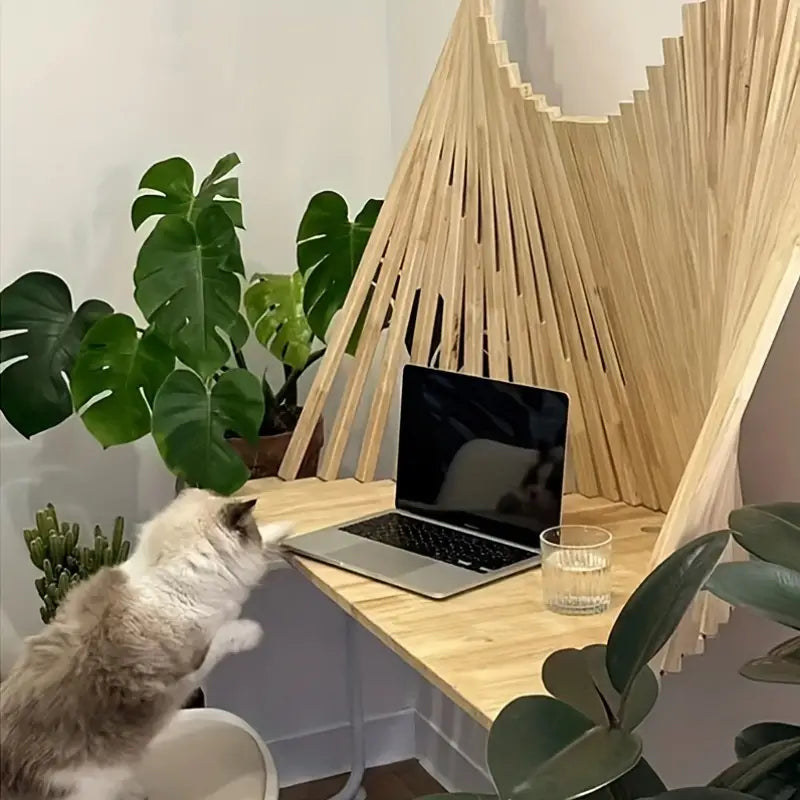 Wall-Mounted Space-Saving Folding Table with Creative Design