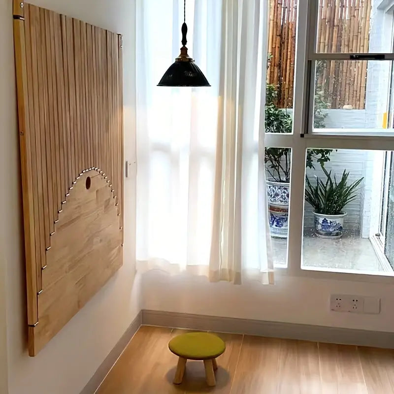 Wall-Mounted Space-Saving Folding Table with Creative Design